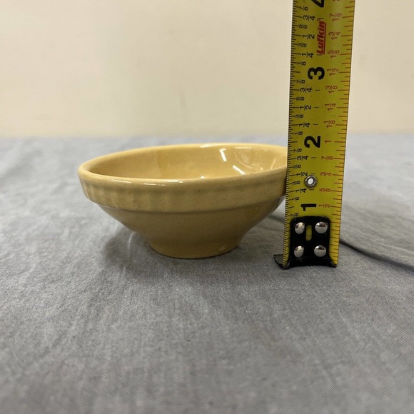 Vintage TG Green's 4" x 1.5" Bowl with Slot Earthenware Baking England - Yellow - Picture 8 of 9